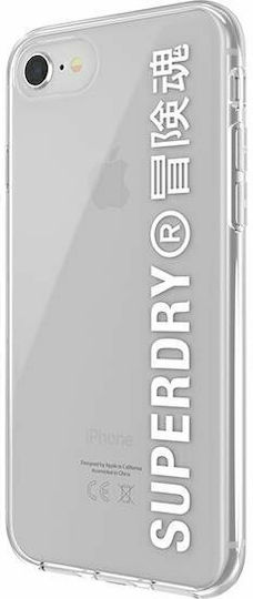 Superdry Snap Back Cover Silicone Transparent / White (iPhone SE 2022/2020)