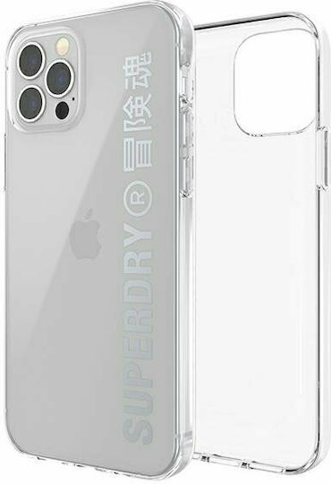 Superdry Snap Back Cover Silicone Silver for iPhone 12 / 12 Pro