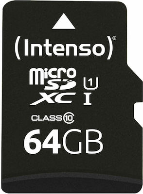 Intenso Performance R90 microSDXC 64GB Class 10 U1 UHS-I με αντάπτορα