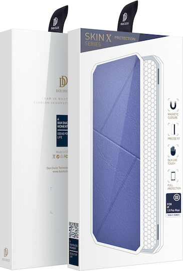 Dux Ducis Skin Pro Book Synthetic Leather / Plastic Blue (iPhone 13 Pro Max)