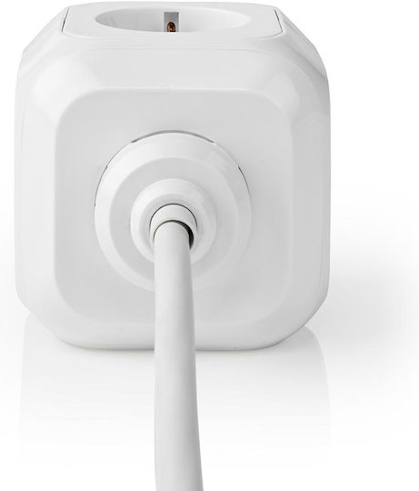 Nedis PowerCube 4 Positions with 2 USB-A and Cable 1.5m