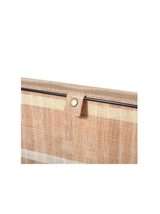 HomCom Collapsible Bamboo Laundry Basket 72L with Cap 40x30x60cm Brown