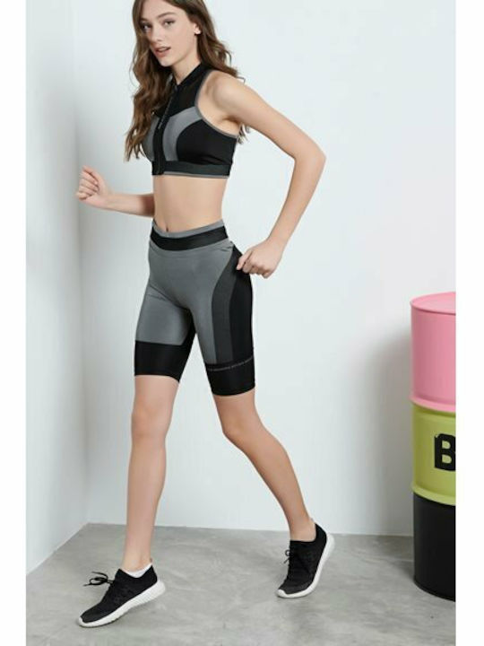 Beyond Sports Instruire Colanti de femei de ciclism Colanti Talie inalta Black