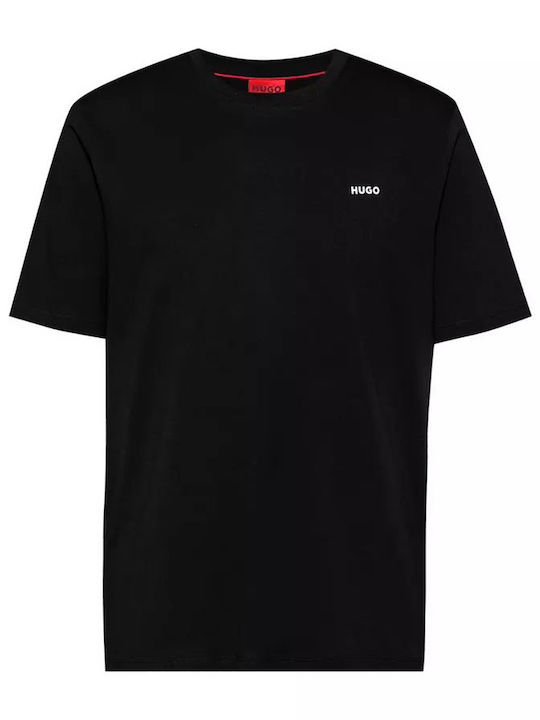 Hugo Boss T-shirt Bărbătesc cu Mânecă Scurtă Negru