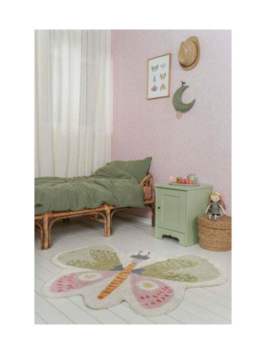 Little Dutch Butterfly Kids Rug Fluturi Cotton Mint/Pink 94x110cm