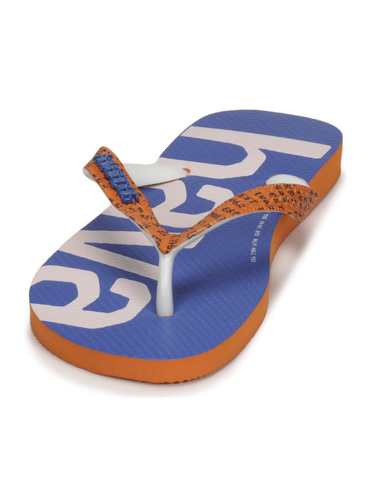 Top Logomania Mid Tech Ανδρικά Flip Flops Πορτοκαλί