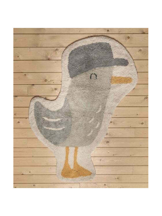 Little Dutch Seagull Детско килимче Памучно Бежов 80x125см