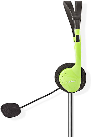 Nedis On Ear Multimedia Headphone with Microphone 3.5mm Jack CHST100GN