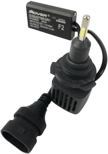 Mover Samsung Lamps Car HB4-9006 LED 6500K Cold White 12V 20W 2pcs