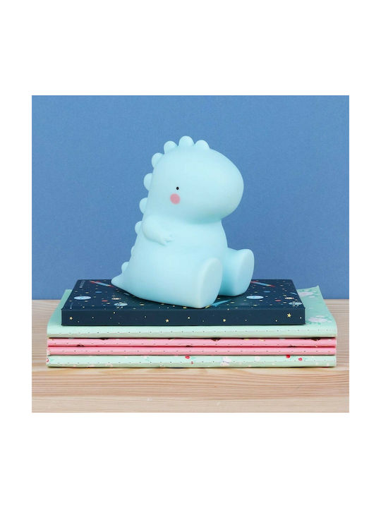 Kiokids Led Kids Decorative Lamp Dinosaur Blue 12x11x7εκ.
