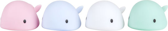 Flow LED Kinder Dekorative Lampe Berührung Moby Blau 7.5x4.5x5.5εκ.