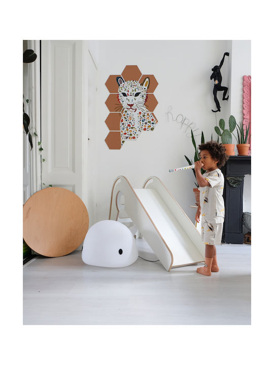 Flow Led Kids Decorative Lamp Moby with Color Changes White 48x42x68εκ.