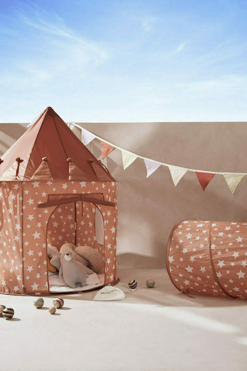 Kids Concept Kids Play Tunnel Stars ΚC for 3+ years Orange