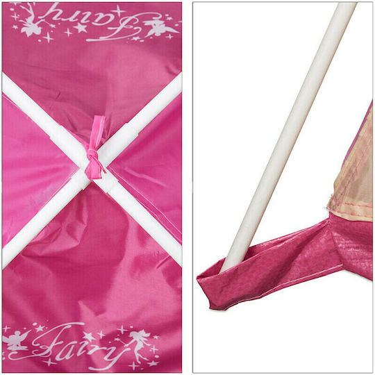 Relaxdays Kids Play Tent Fairy Castle Pink