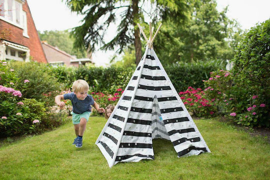 BS Toys Kids Indian Teepee Play Tent Teepee for 3+ years White