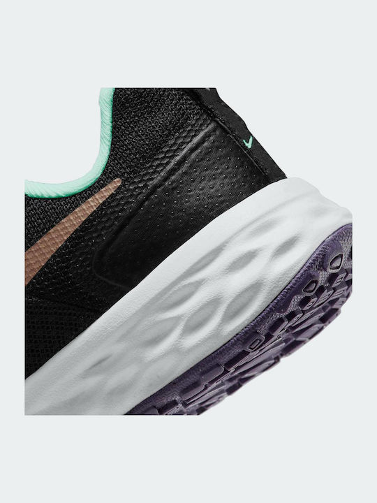 Revolution Revolution Kids Sports Shoes Running with Hoop & Loop Closure Black / Metallic Red Bronze / Pink Foam
