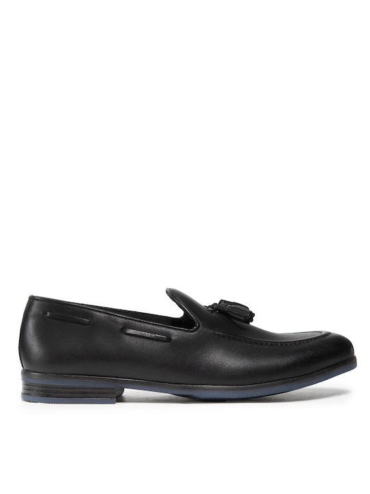 Clarks City Stride Δερμάτινα Ανδρικά Loafers σε Μαύρο Χρώμα