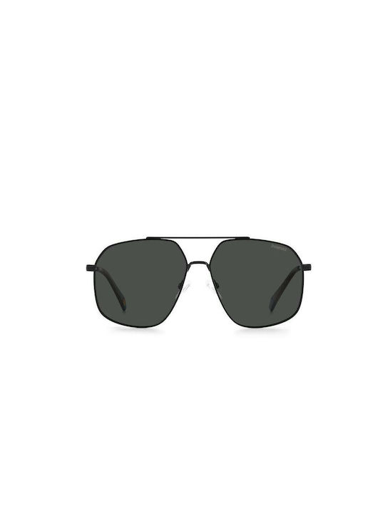 Polaroid Ochelari de soare cu Negru Din metal Rame și Negru Polarizate Lentilă PLD6173/S 807/M9