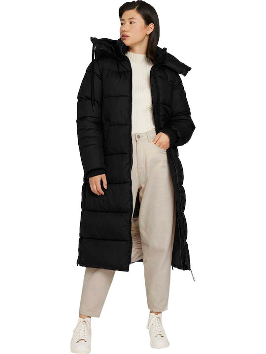 Lungă Jachetă de femei Puffer Negru