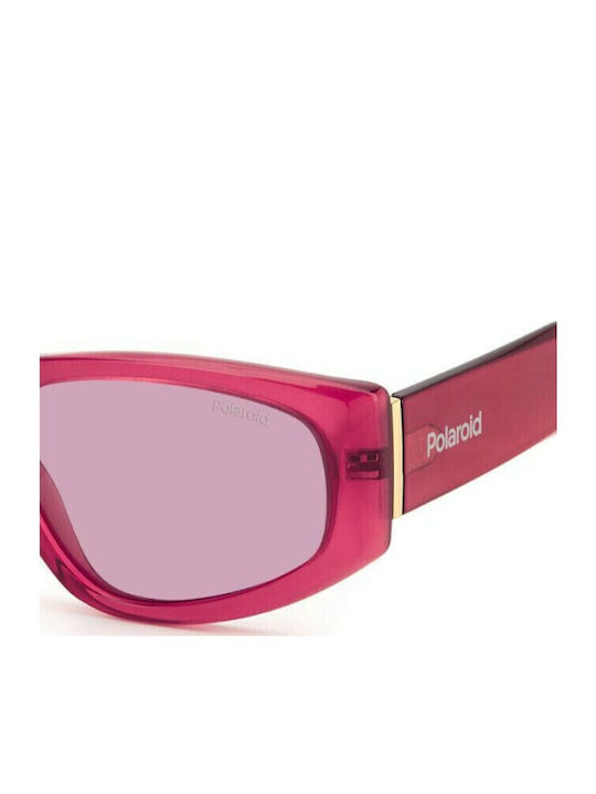 Polaroid Unisex Sonnenbrille mit Rosa Kunststoff Gestell und Rosa Polarisiert Linse PLD6169/S 8CQ/0F