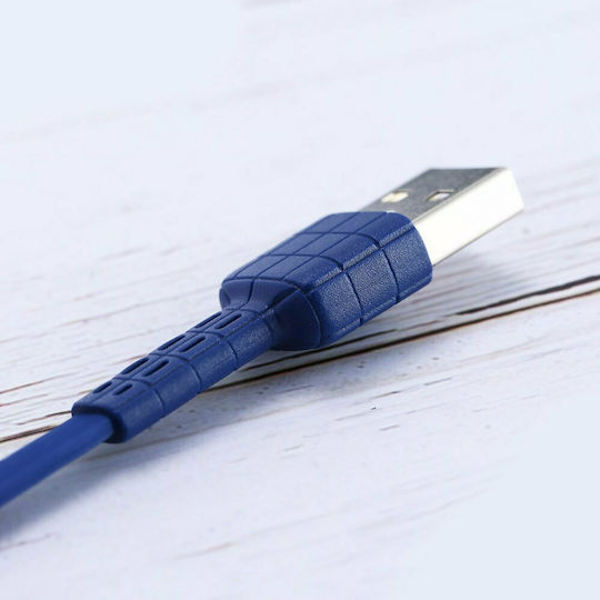 Remax Armor RC-116a Flaches USB Typ-C Kabel USB 2.0 männlich - USB-A Schwarz 1m