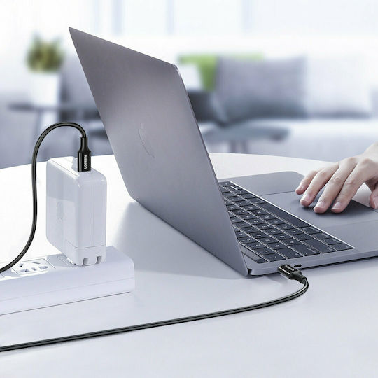 Ugreen US300 USB 2.0 Cable USB-C male - USB-C 100W PD Μαύρο 1m 80371