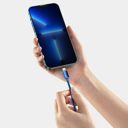 Baseus Crystal Shine Braided USB-C to Lightning Cable 20W Blue 1.2m (CAJY000203)