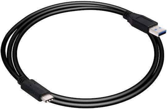 Club3D Club 3d USB 3.1 Cable USB-C male - USB-A 60W PD Μαύρο 1m CAC-1523