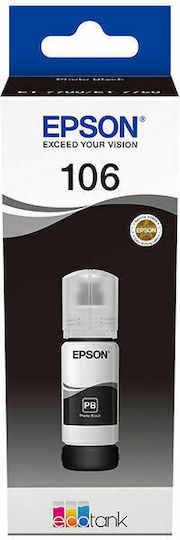 Epson 106 Γνήσιο Μελάνι Εκτυπωτή InkJet Μαύρο (C13T00R140)