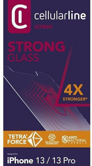 Cellular Line Impact Tempered Glass iPhone 17e / 16e / 14 / 13 / 13 Pro