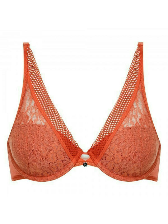 Chantelle Bra with Light Padding Underwire Orange