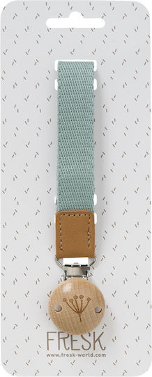 Fresk Pacifier Ribbon Made of Fabric Green
