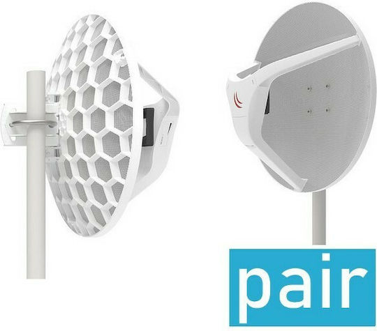 MikroTik Wireless Wire Dish Εξωτερική Κεραία WiFi Παραβολική με σύνδεση Ethernet