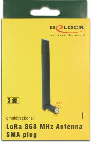 DeLock 89769 Εσωτερική/Εξωτερική Κεραία WiFi Πανκατευθυντική 3dBi με σύνδεση SMA