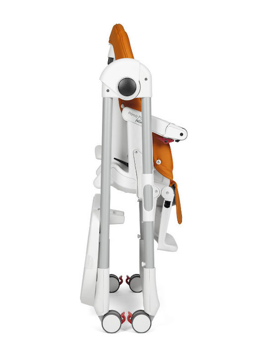 Peg Perego Prima Pappa Follow Me Foldable Baby Highchair with Adjustable Height Petrol