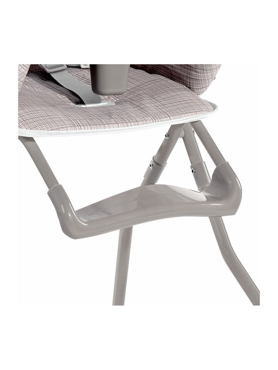 Lorelli Cookie Foldable Baby Highchair with Metal Frame & Fabric Seat Grey Koala