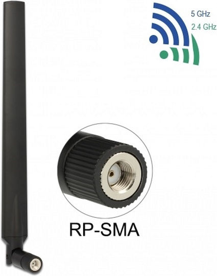 DeLock 88899 Antenă Wi-Fi Internă Omnidirecțională 7dBi cu Conexiune RP-SMA