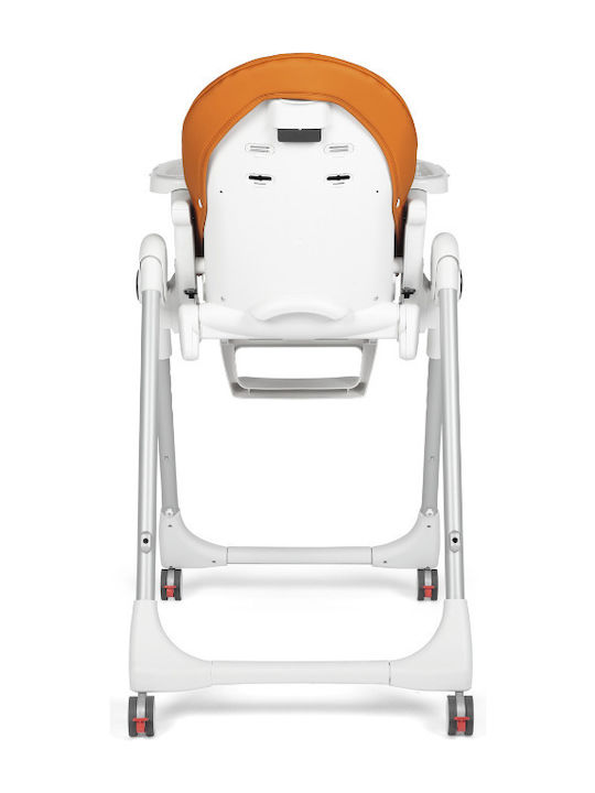 Peg Perego Prima Pappa Follow Me Αναδιπλούμενο Καρεκλάκι Φαγητού με Ρυθμιζόμενο Ύψος Μπεζ