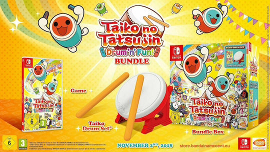 Taiko No Tatsujin: Drum 'n' Fun! Sammlerstück Edition Switch-Spiel