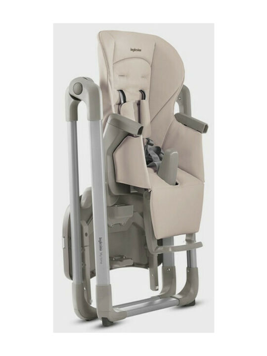 Inglesina My Time Foldable Baby Highchair with Adjustable Height Beige
