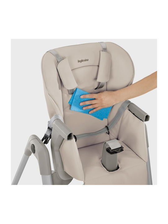 Inglesina My Time Foldable Baby Highchair with Adjustable Height Beige