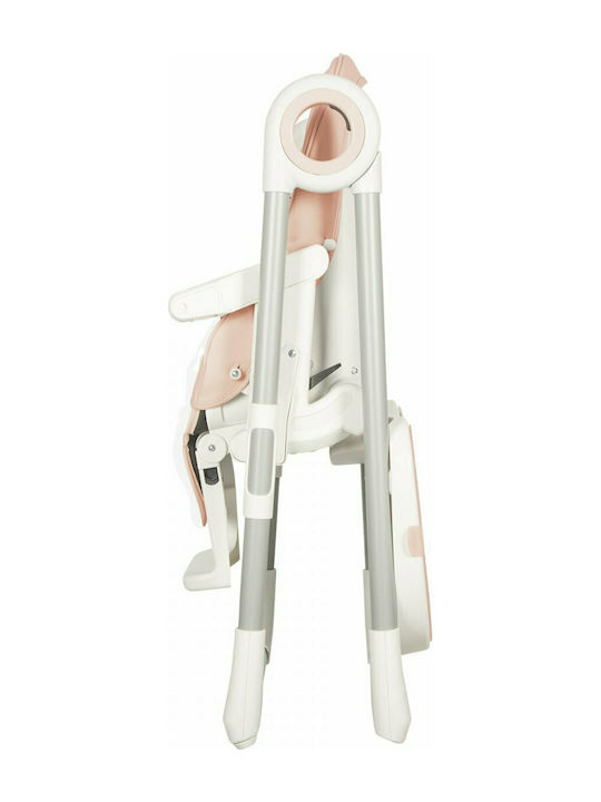 Baby Adventure Viva 2 Foldable Baby Highchair with Adjustable Height Pink Powder