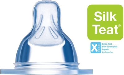 Mam Baby Bottle Teat of Silicone High Flow for 6+ months 2τμχ