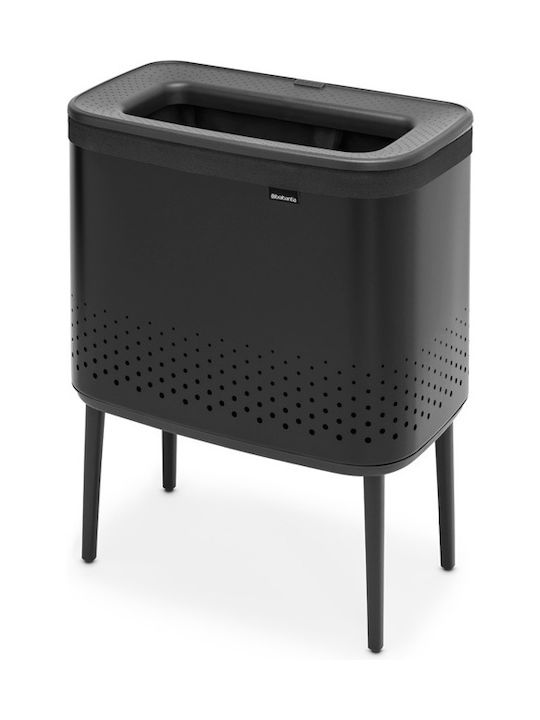 Brabantia Wäschekorb aus Metallisch Schwarz