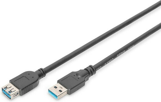 Digitus USB 3.0 Cable USB-A male - USB-A female 3m (AK-300203-030-S)