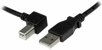 StarTech USB 2.0 Cable USB-A male - Μαύρο 3m Left Angled (USBAB3ML)