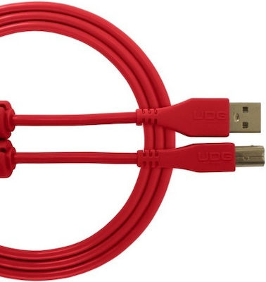 UDG USB 2.0 Cable USB-A male - USB-B male 1m (U95004RD)