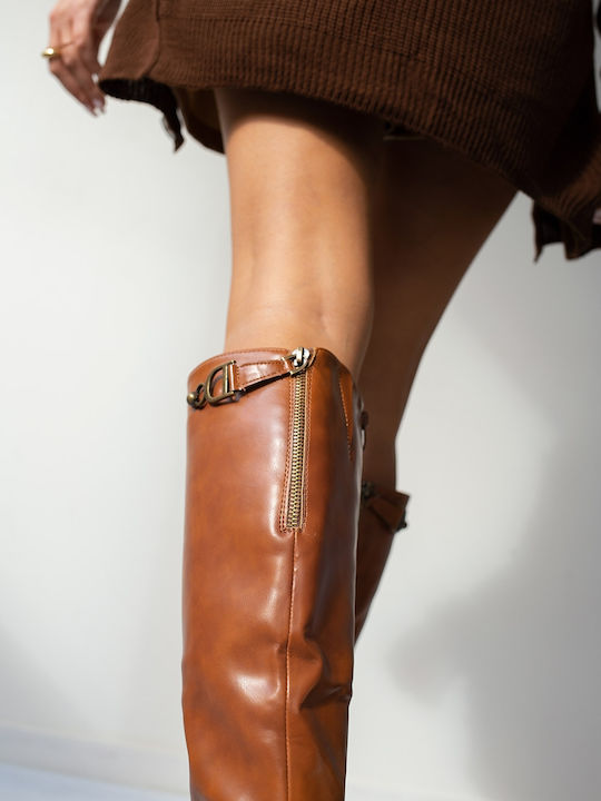 Damenstiefel Tabac Braun