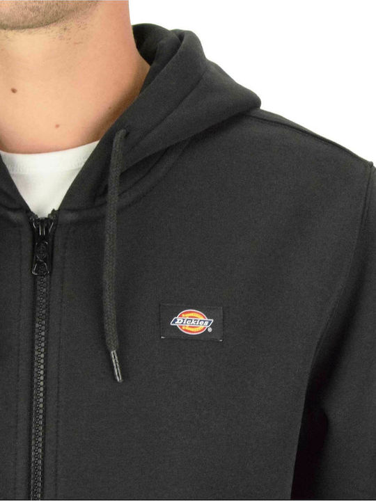 Oakport Cardigan With Hood Black