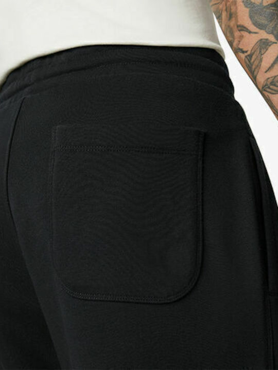 Star Chevron Sweatpants with Elastic Black